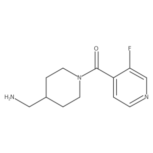 [1-(3-Fluoropyridine-4-carbonyl)piperidin-4-yl]methanamine结构式