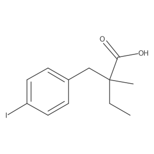 2-(4-Iodobenzyl)-2-methylbutanoic acid Structure