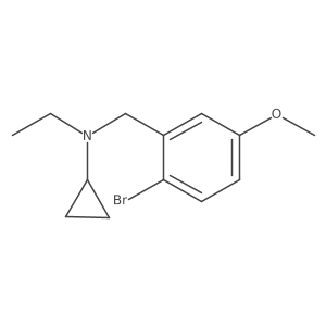 N-[(2-bromo-5-methoxyphenyl)methyl]-N-ethylcyclopropanamine结构式