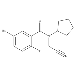 5-bromo-N-(cyanomethyl)-N-cyclopentyl-2-fluorobenzamide Structure