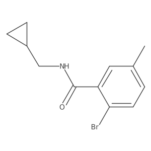 2-Bromo-N-(cyclopropylmethyl)-5-methylbenzamide Structure