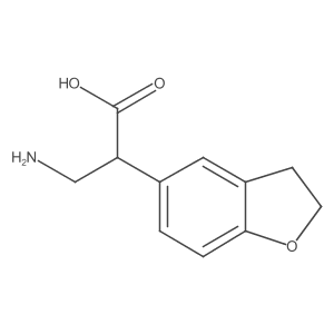 3-Amino-2-(2,3-dihydro-1-benzofuran-5-yl)propanoic acid Structure