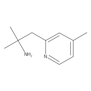 2-Methyl-1-(4-methylpyridin-2-yl)propan-2-amine Structure