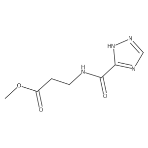 N-(1H-1,2,4-Triazol-5-ylcarbonyl)-I(2)-alanine methyl ester结构式