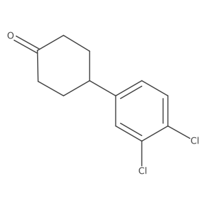 4-(3,4-Dichlorophenyl)cyclohexanone结构式