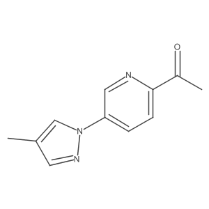 1-[5-(4-Methyl-1H-pyrazol-1-yl)pyridin-2-yl]ethan-1-one Structure