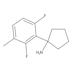 1-(2,6-Difluoro-3-methylphenyl)cyclopentan-1-amine Structure