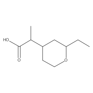 2-(2-Ethyltetrahydro-2h-pyran-4-yl)propanoic acid Structure