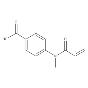 4-(N-methylprop-2-enamido)benzoic acid Structure