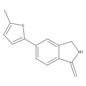 5-(5-Iodothiophen-2-yl)isoindolin-1-one结构式