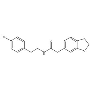 2-(2,3-dihydro-1-benzofuran-6-yl)-N-[2-(4-hydroxyphenyl)ethyl]acetamide Structure