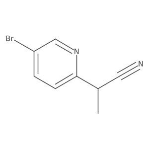 2-(5-Bromopyridin-2-yl)propanenitrile Structure