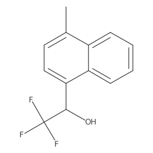 (1R)-2,2,2-trifluoro-1-(4-methylnaphthalen-1-yl)ethan-1-ol Structure