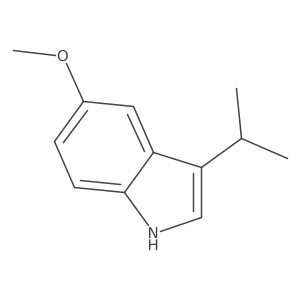 5-methoxy-3-(propan-2-yl)-1H-indole结构式
