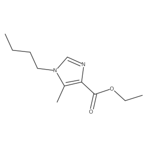 Ethyl 1-butyl-5-methyl-1H-imidazole-4-carboxylate结构式