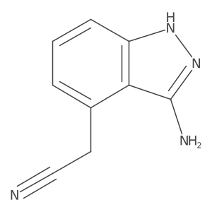 2-(3-Amino-1H-indazol-4-yl)acetonitrile结构式
