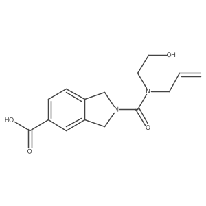 1H-Isoindole-5-carboxylic acid, 2,3-dihydro-2-[[(2-hydroxyethyl)-2-propen-1-ylamino]carbonyl]- Structure
