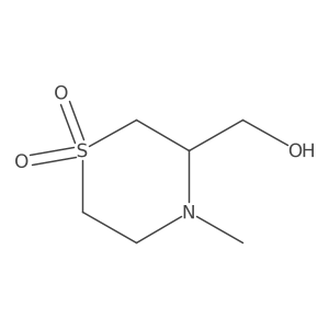 3-(Hydroxymethyl)-4-methylthiomorpholine 1,1-dioxide Structure