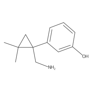 3-[1-(Aminomethyl)-2,2-dimethylcyclopropyl]phenol结构式