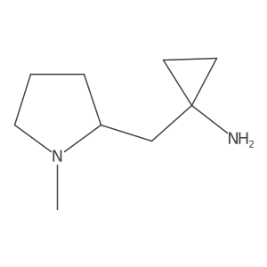 1-[(1-Methylpyrrolidin-2-yl)methyl]cyclopropan-1-amine Structure
