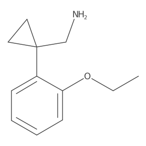[1-(2-Ethoxyphenyl)cyclopropyl]methanamine Structure