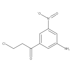 Nc1cc(C(=O)CCCl)cc([N+](=O)[O-])c1结构式