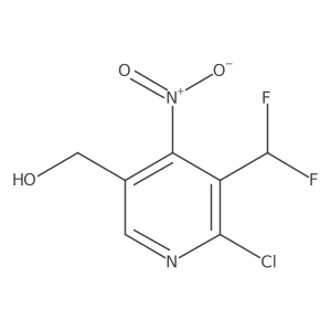 (6-Chloro-5-(difluoromethyl)-4-nitropyridin-3-yl)methanol Structure