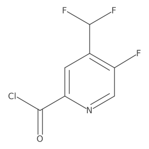 4-(Difluoromethyl)-5-fluoropicolinoyl chloride Structure
