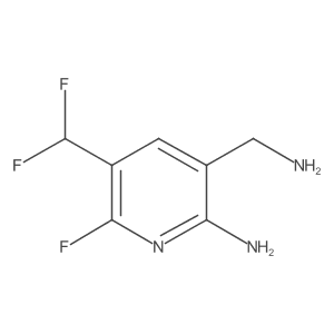 3-(Aminomethyl)-5-(difluoromethyl)-6-fluoropyridin-2-amine Structure