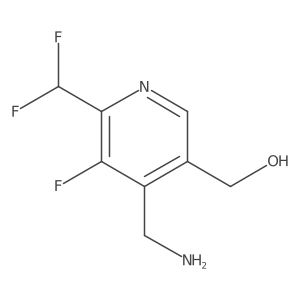 (4-(Aminomethyl)-6-(difluoromethyl)-5-fluoropyridin-3-yl)methanol Structure