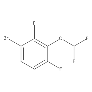 1-Bromo-2,4-difluoro-3-(difluoromethoxy)benzene结构式