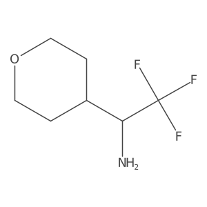 (S)-2,2,2-Trifluoro-1-(tetrahydro-2H-pyran-4-YL)ethanamine Structure
