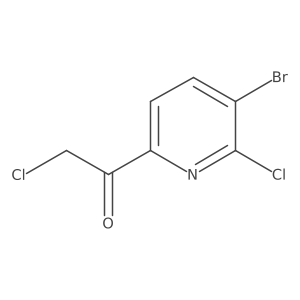 1-(5-Bromo-6-chloropyridin-2-yl)-2-chloroethanone Structure