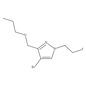 4-bromo-1-(2-fluoroethyl)-3-(propoxymethyl)-1H-pyrazole Structure
