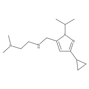 {[3-cyclopropyl-1-(propan-2-yl)-1H-pyrazol-5-yl]methyl}[2-(dimethylamino)ethyl]amine Structure