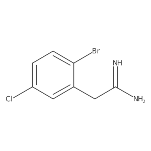 2-(2-Bromo-5-chlorophenyl)ethanimidamide Structure