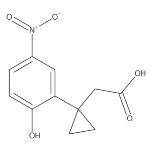 2-[1-(2-Hydroxy-5-nitrophenyl)cyclopropyl]acetic acid Structure