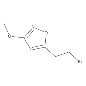 5-(2-Bromoethyl)-3-methoxy-1,2-oxazole结构式
