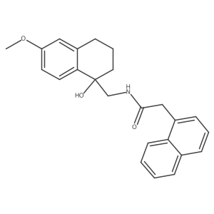 N-[(1-hydroxy-6-methoxy-1,2,3,4-tetrahydronaphthalen-1-yl)methyl]-2-(naphthalen-1-yl)acetamide结构式
