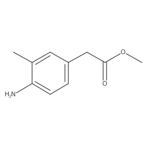 Methyl 2-(4-amino-3-methylphenyl)acetate结构式