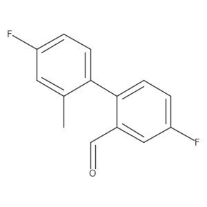 5-Fluoro-2-(4-fluoro-2-methylphenyl)benzaldehyde Structure
