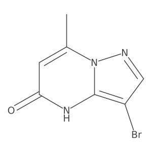 3-Bromo-7-methyl-4H,5H-pyrazolo[1,5-a]pyrimidin-5-one Structure