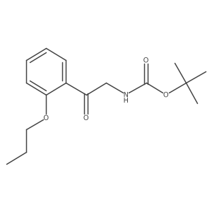 tert-butyl N-[2-oxo-2-(2-propoxyphenyl)ethyl]carbamate结构式
