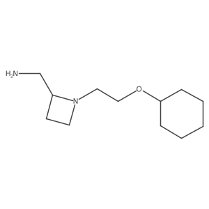 {1-[2-(Cyclohexyloxy)ethyl]azetidin-2-yl}methanamine Structure