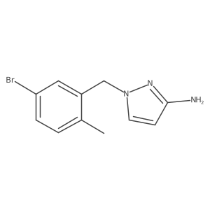 1-[(5-bromo-2-methylphenyl)methyl]-1H-pyrazol-3-amine结构式