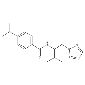 4-(dimethylamino)-N-(3-methyl-1-(2H-1,2,3-triazol-2-yl)butan-2-yl)benzamide Structure