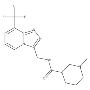 1-methyl-N-{[8-(trifluoromethyl)-[1,2,4]triazolo[4,3-a]pyridin-3-yl]methyl}piperidine-3-carboxamide Structure