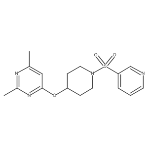 2,4-Dimethyl-6-((1-(pyridin-3-ylsulfonyl)piperidin-4-yl)oxy)pyrimidine Structure