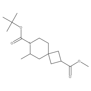 7-(1,1-Dimethylethyl) 2-methyl 6-methyl-7-azaspiro[3.5]nonane-2,7-dicarboxylate结构式