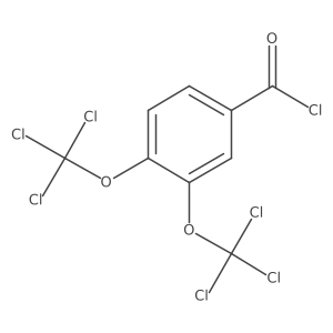 3,4-Bis(trichloromethoxy)benzoyl chloride结构式